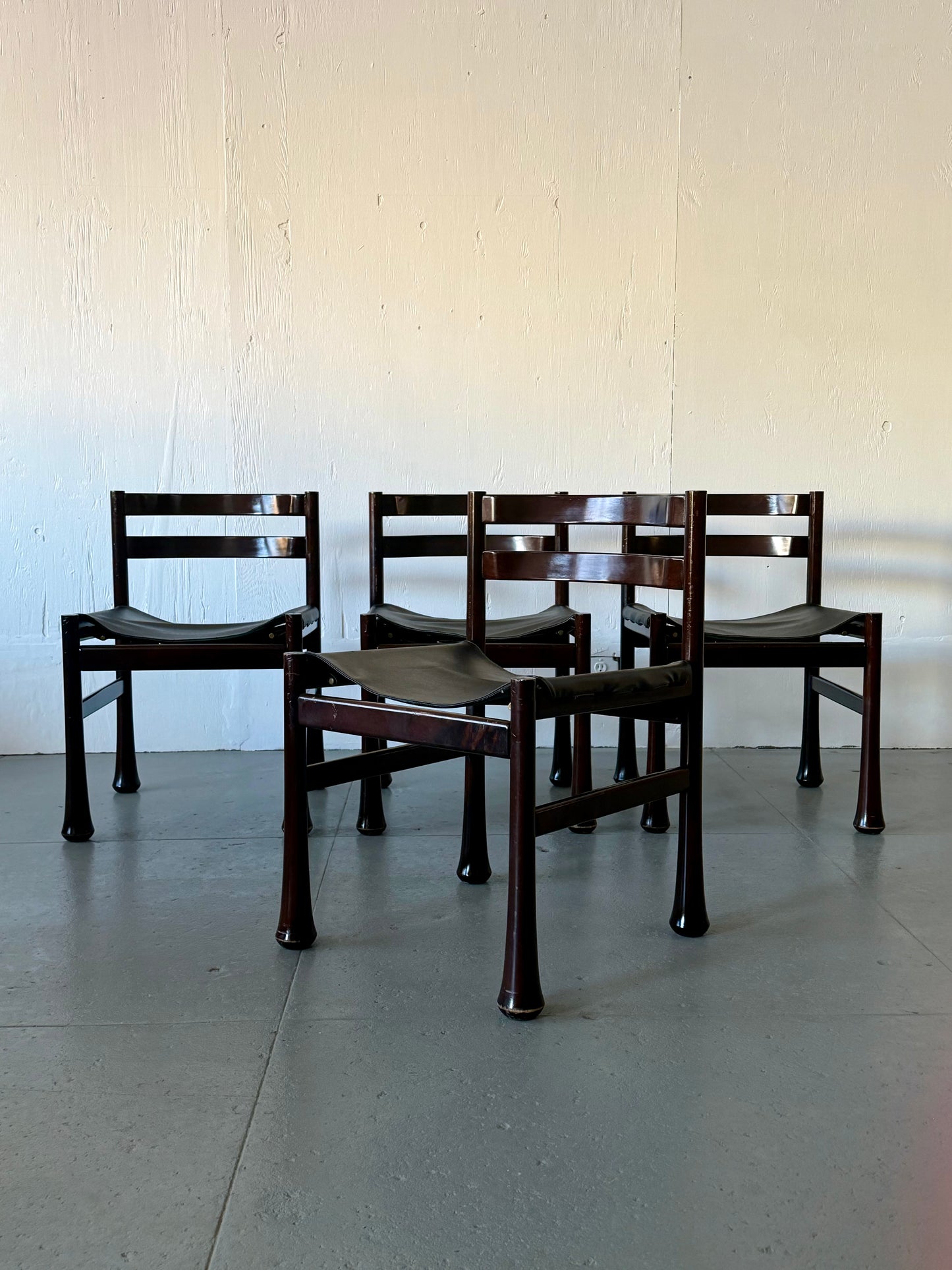 Luciano Frigerio Dining Chairs Black