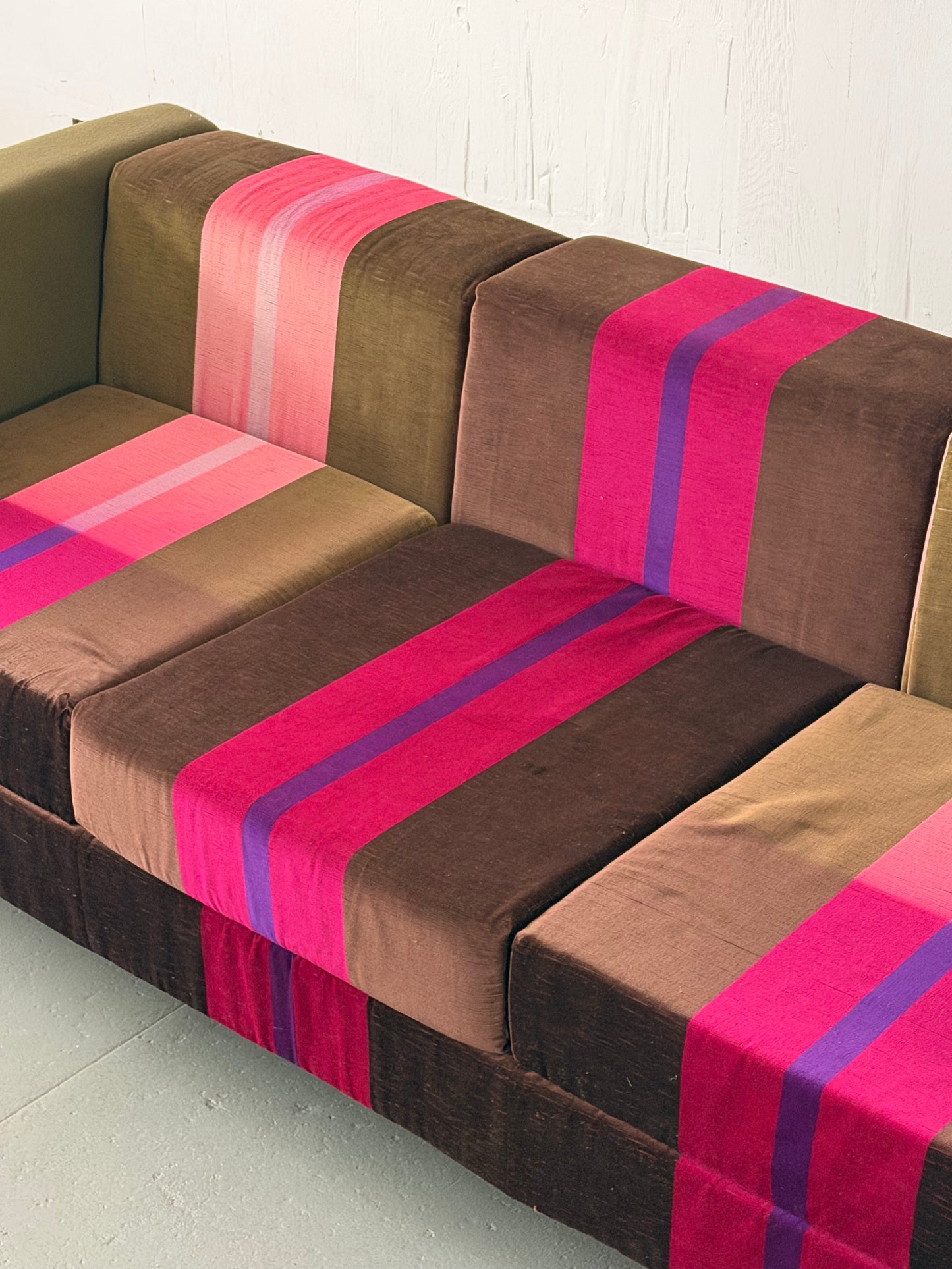 Steel Frame Italian Sofa