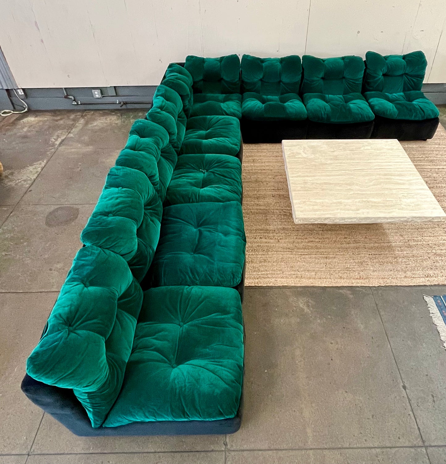 Vintage Stilgamma Green modular sofa