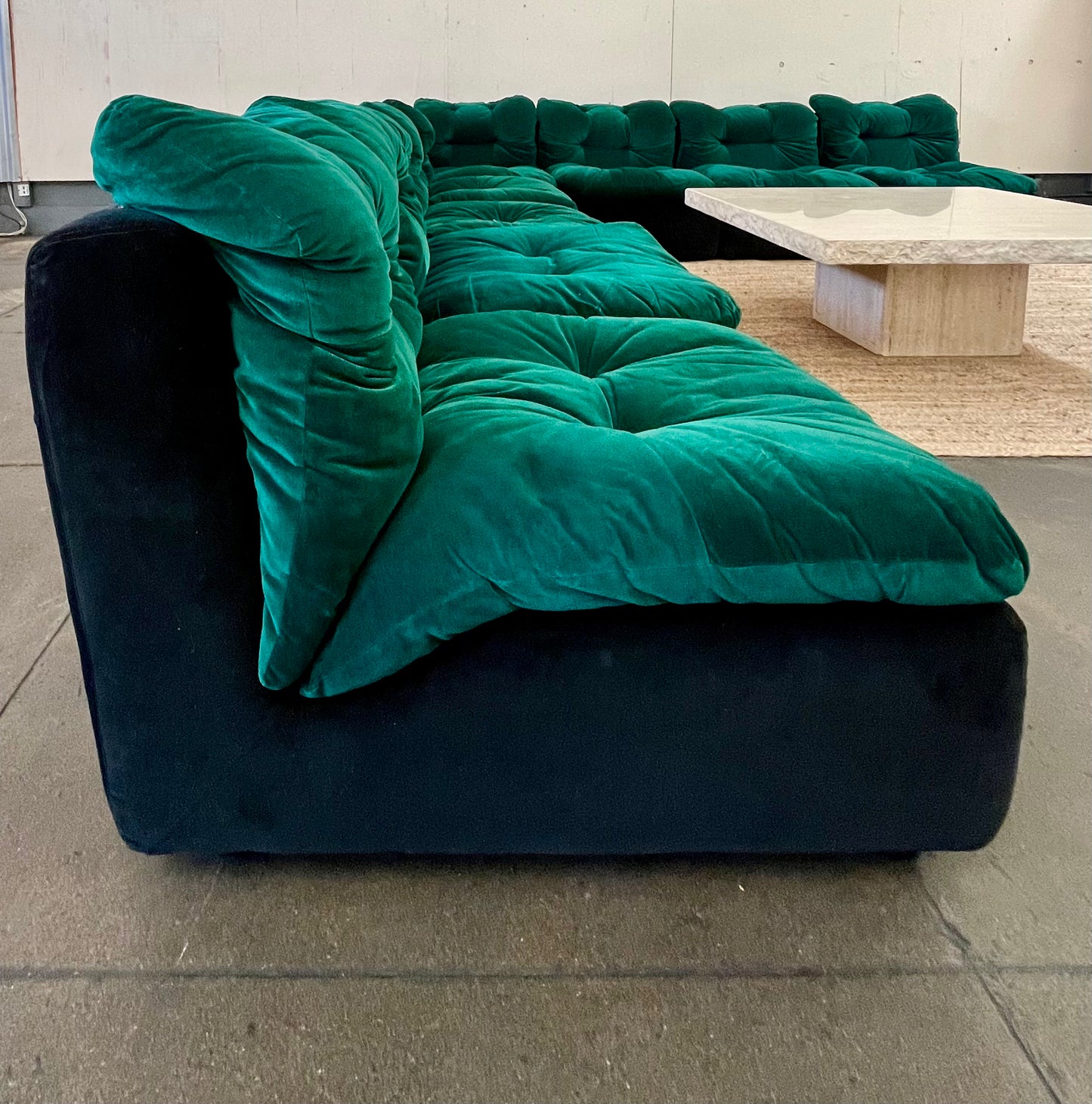 Vintage Stilgamma Green modular sofa