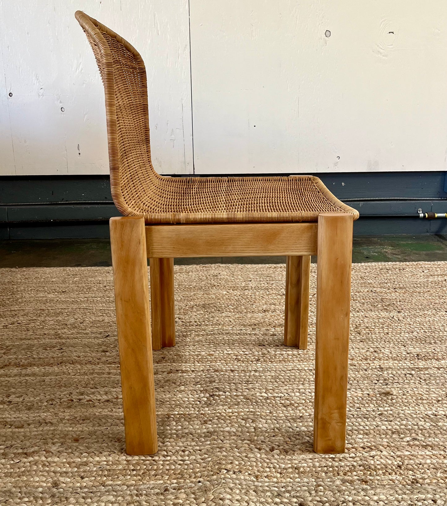 Vintage Woven Italian Dining Chairs