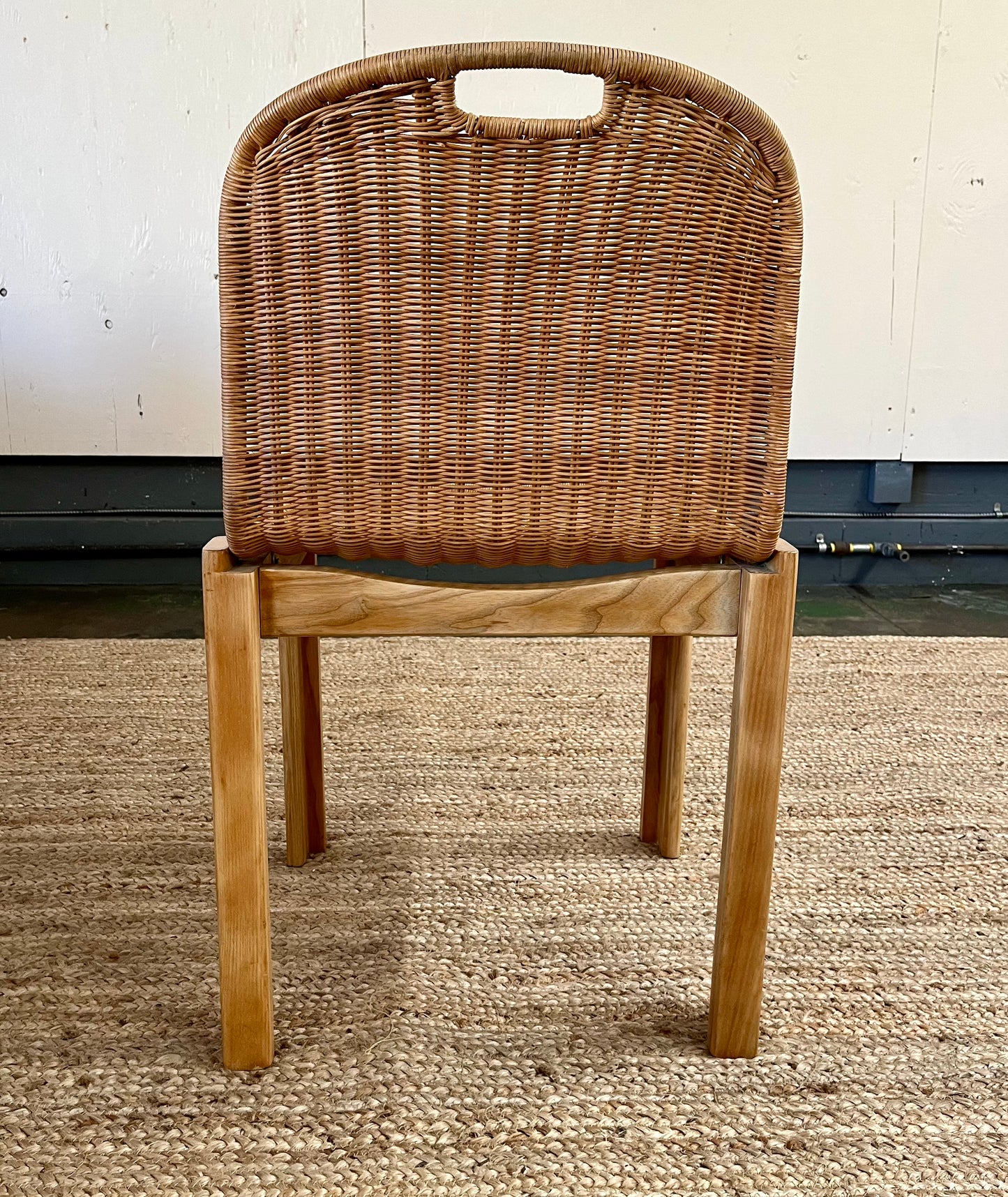 Vintage Woven Italian Dining Chairs