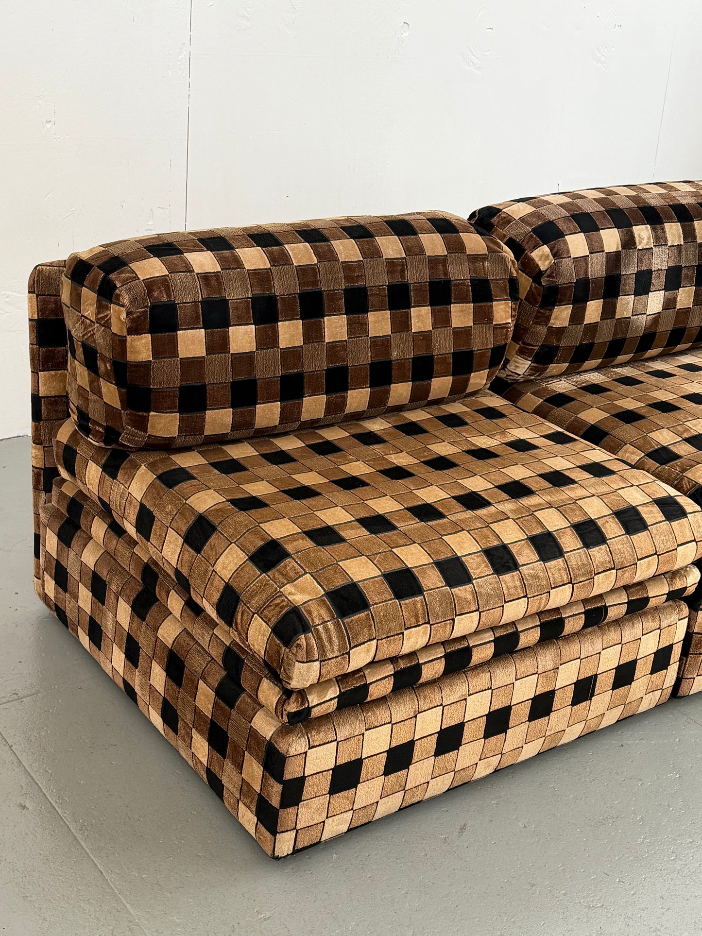 Checkered Italian lounge chairs - Mobili Vintage