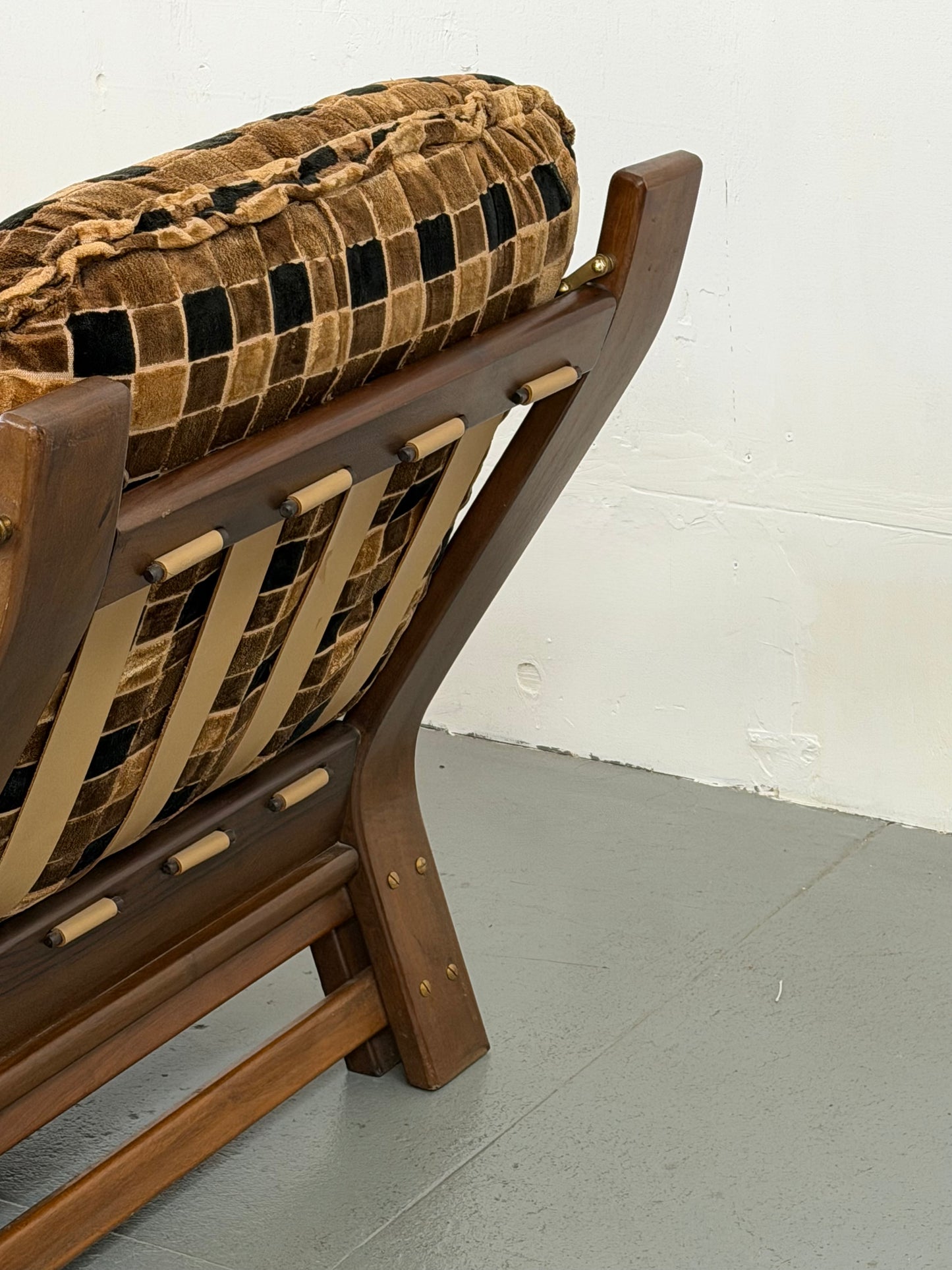 Vintage Checkered Armchair