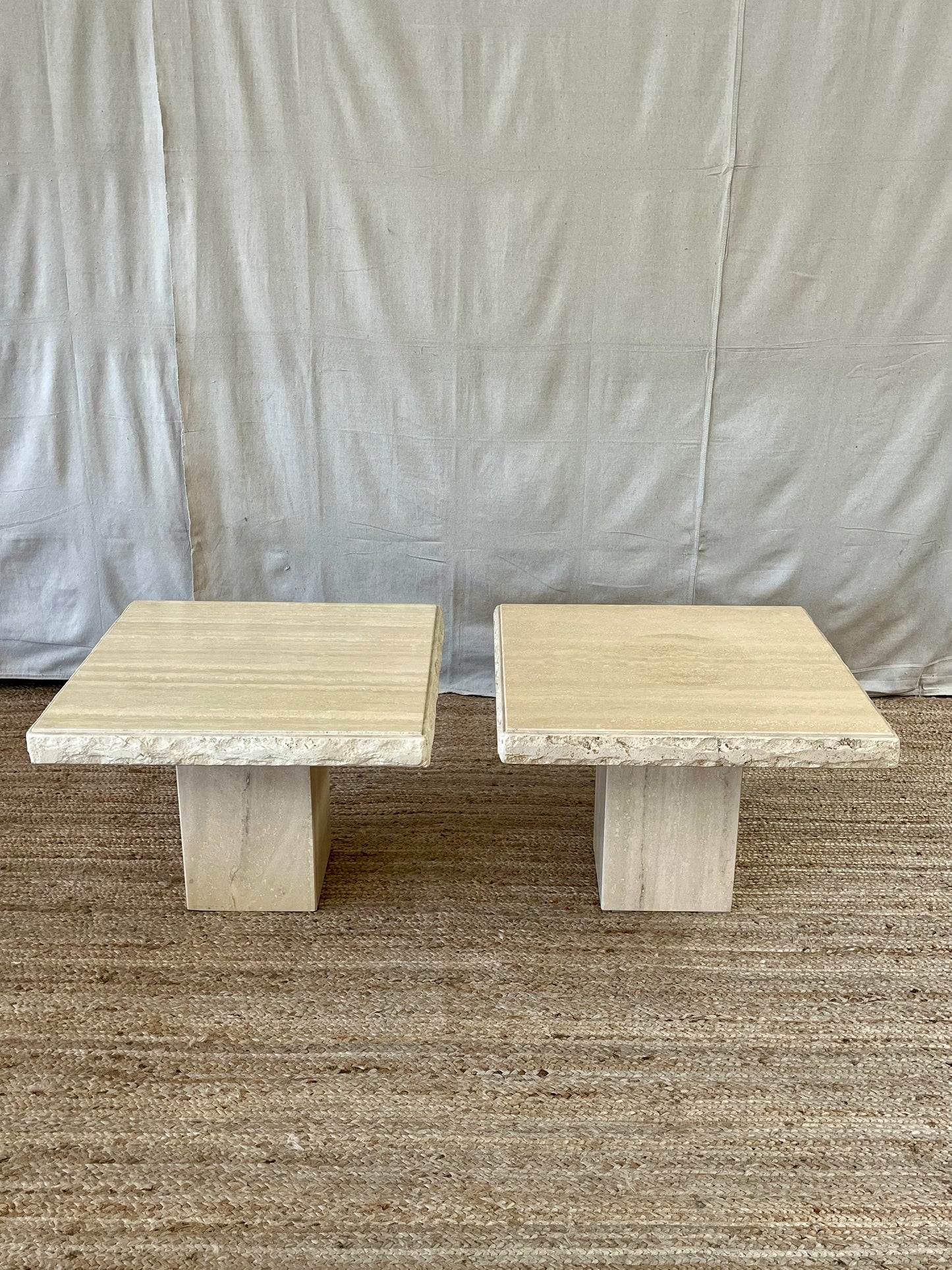 Vintage Travertine Tables