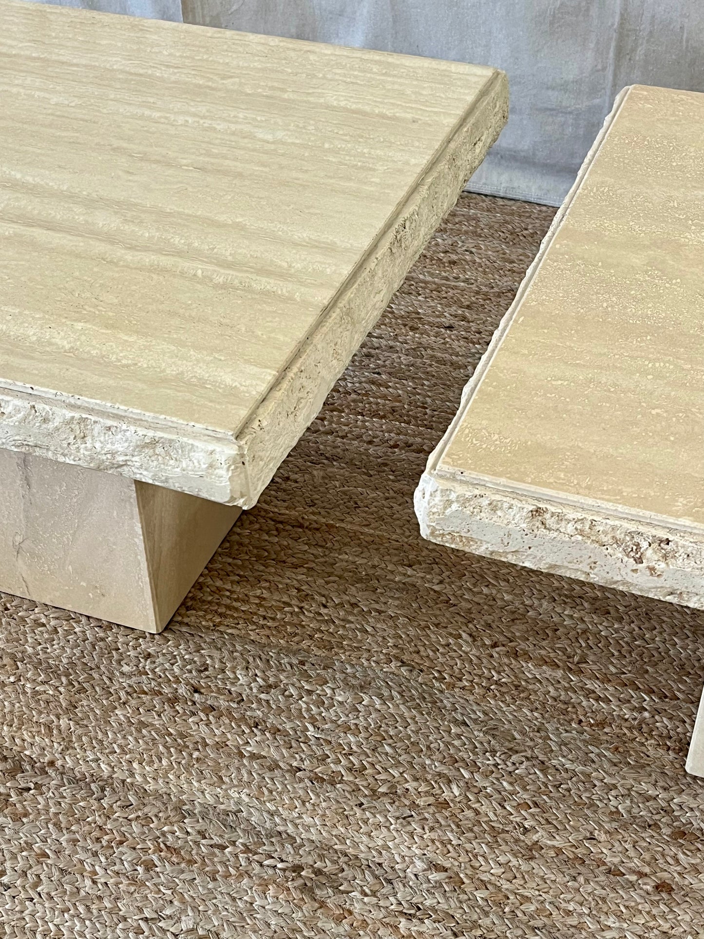 Vintage Travertine Tables