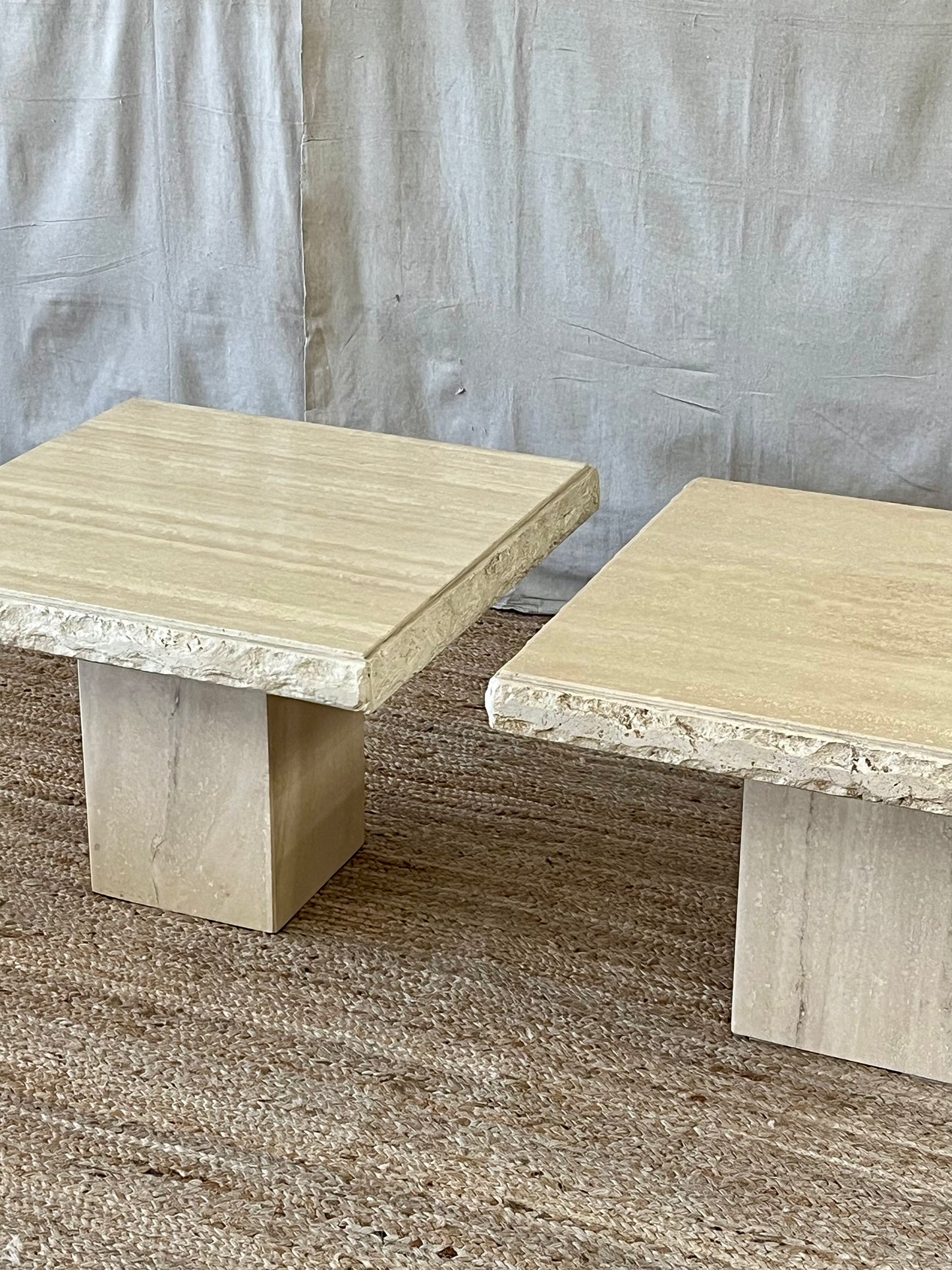 Vintage Travertine Tables