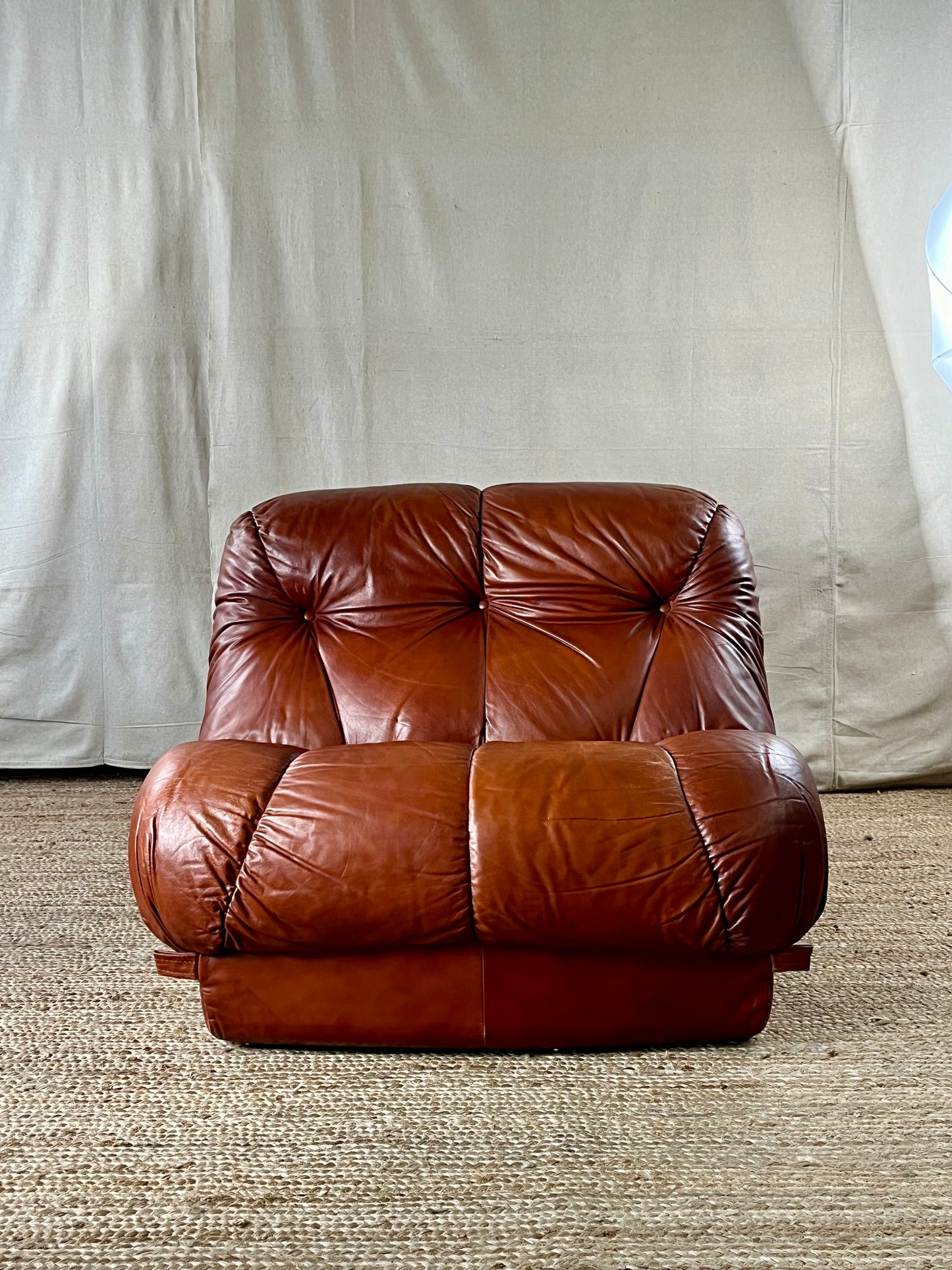 Leather Nuvolone Lounge Chair