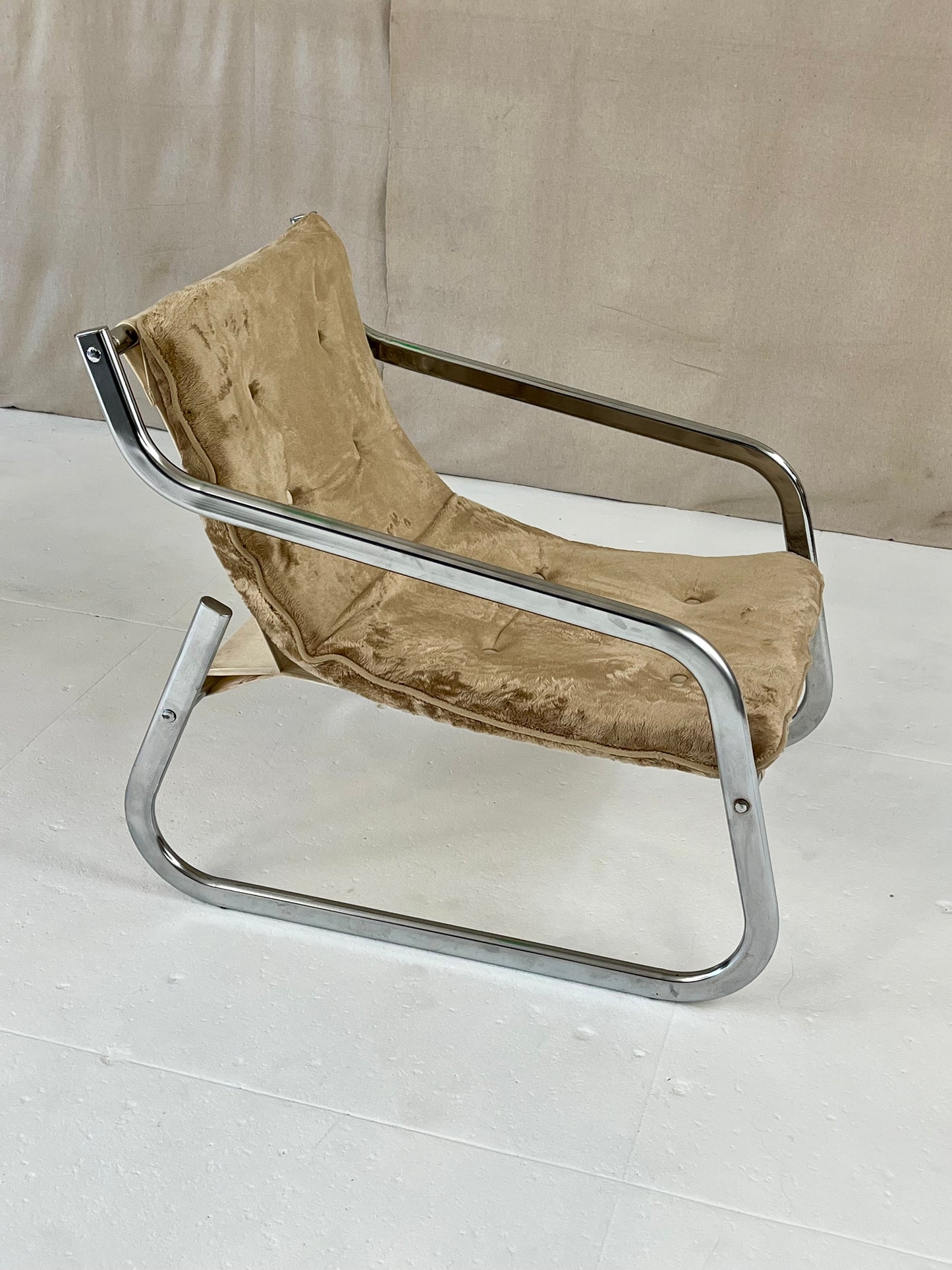 Vintage Chrome Lounge Chairs