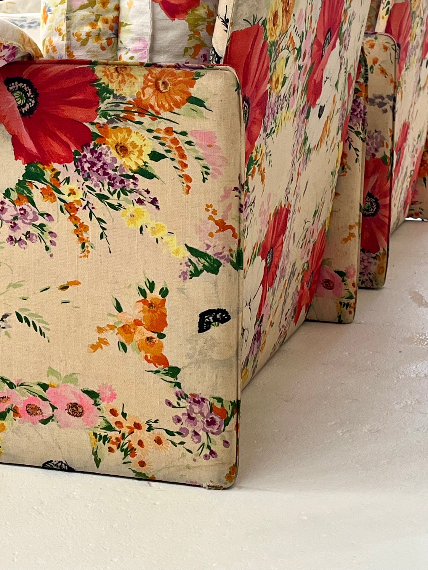 Floral Italian Armchairs