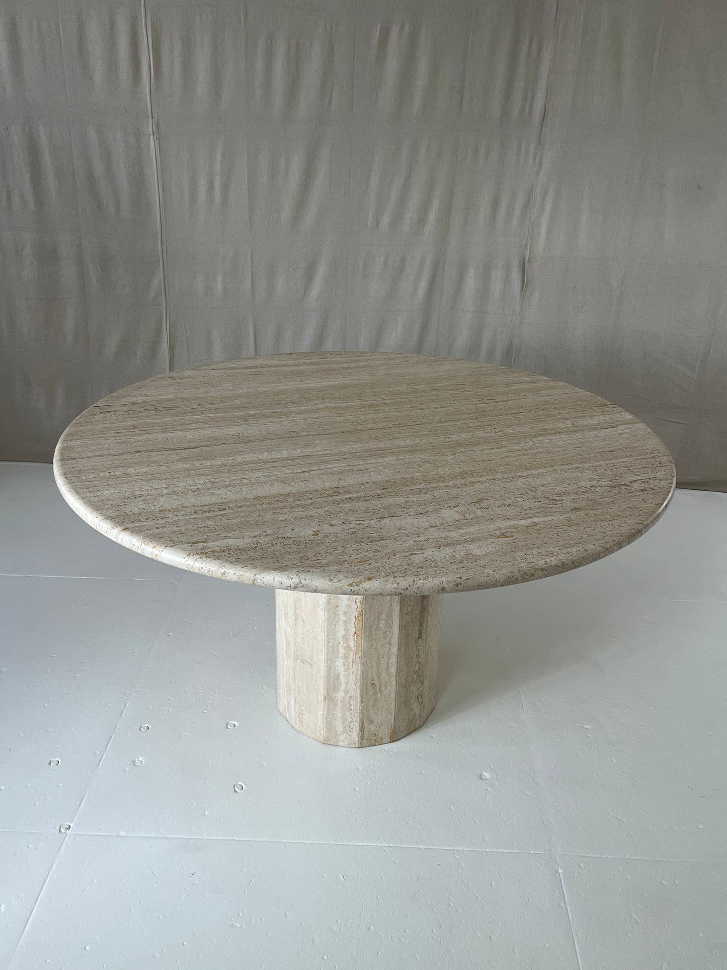Italian Travertine Dining Table