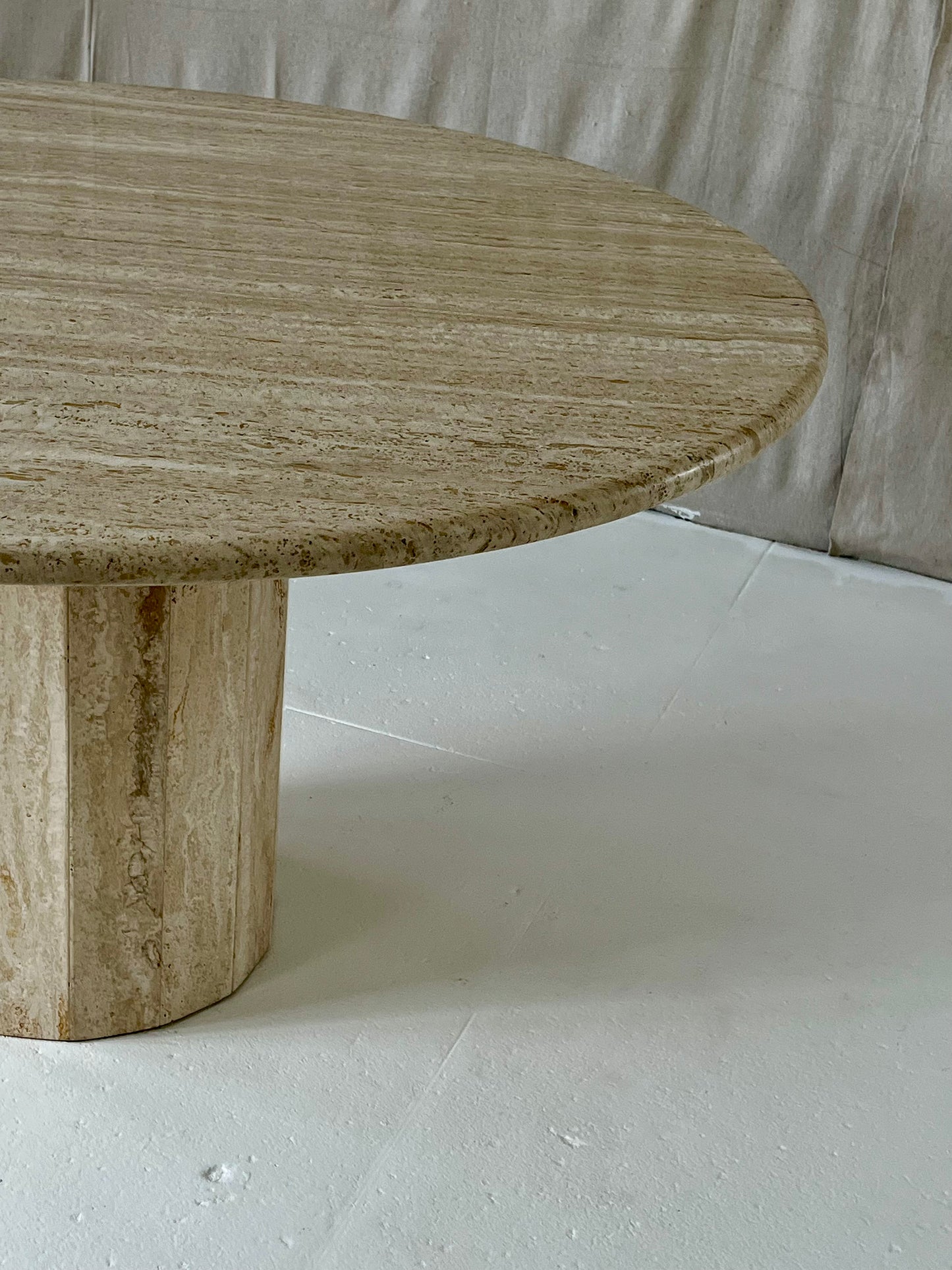 Italian Travertine Dining Table