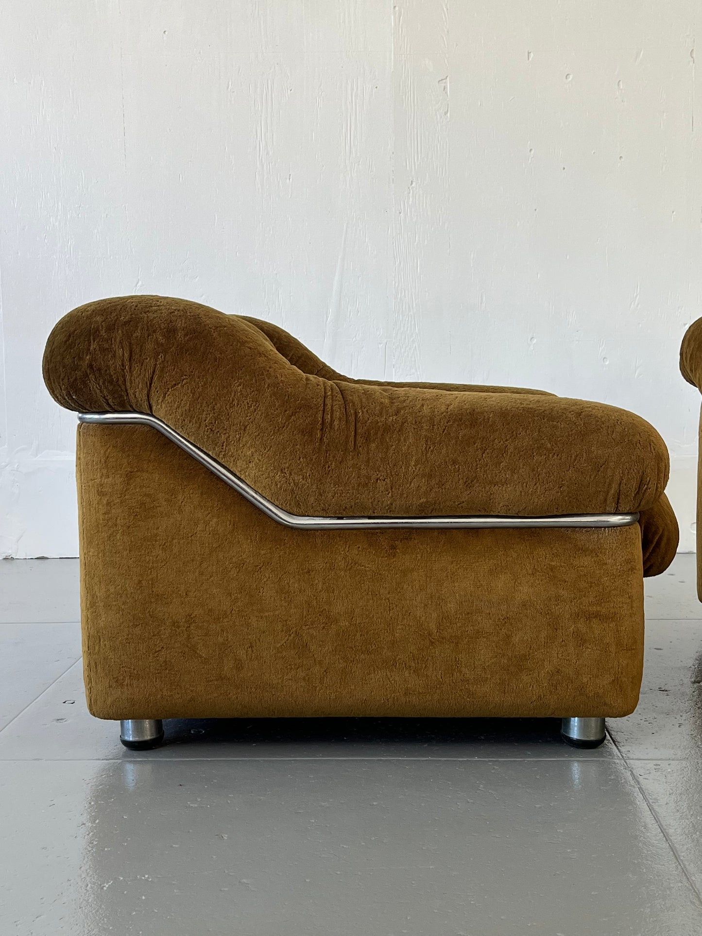 Italian Velvet Armchairs