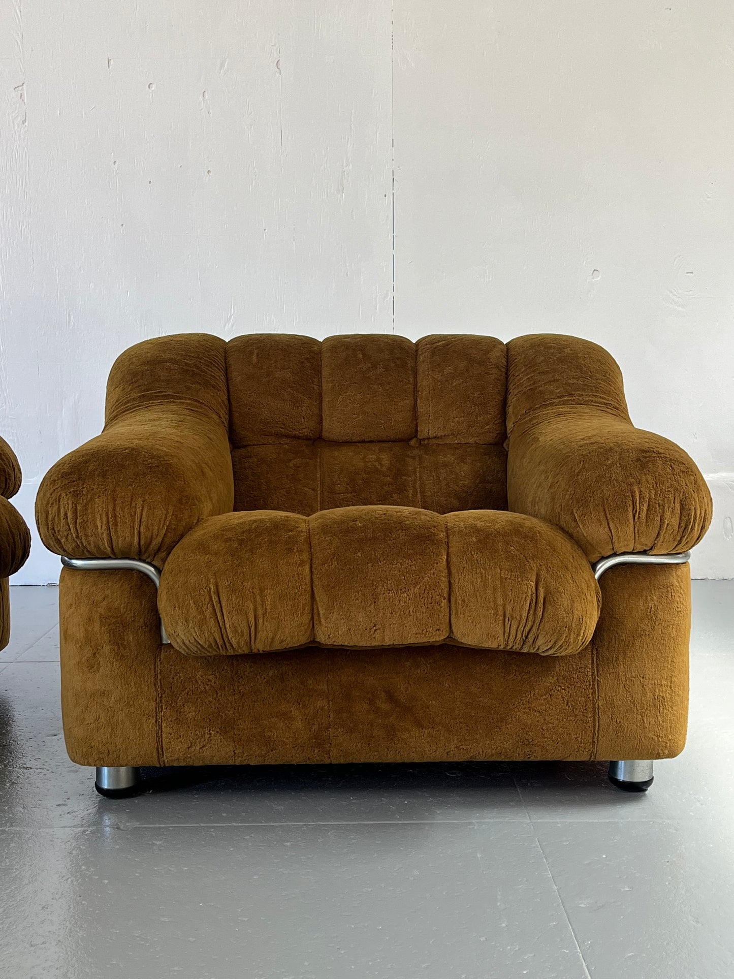 Italian Velvet Armchairs