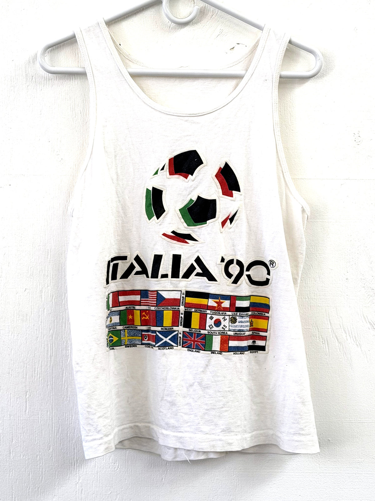Italia 90 White Tanktop