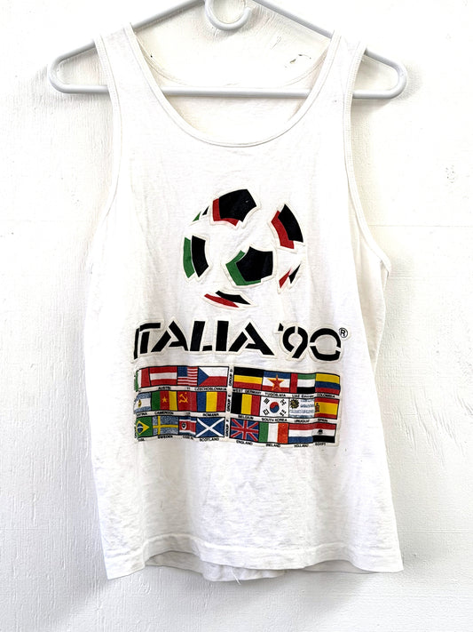 Italia 90 White Tanktop