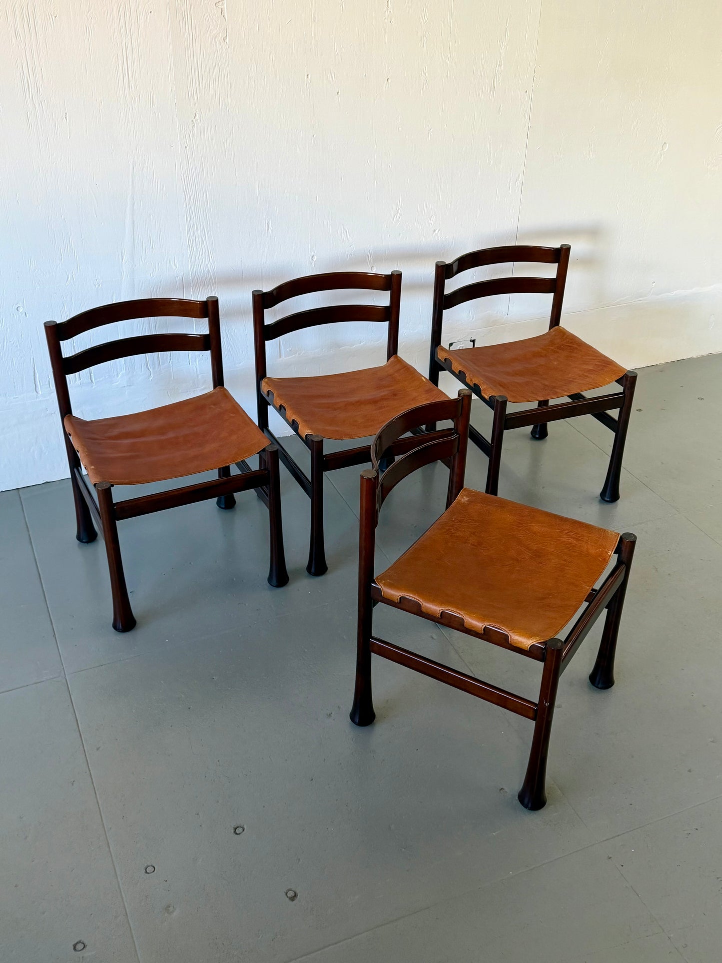 Luciano Frigerio Dining Chairs Tan