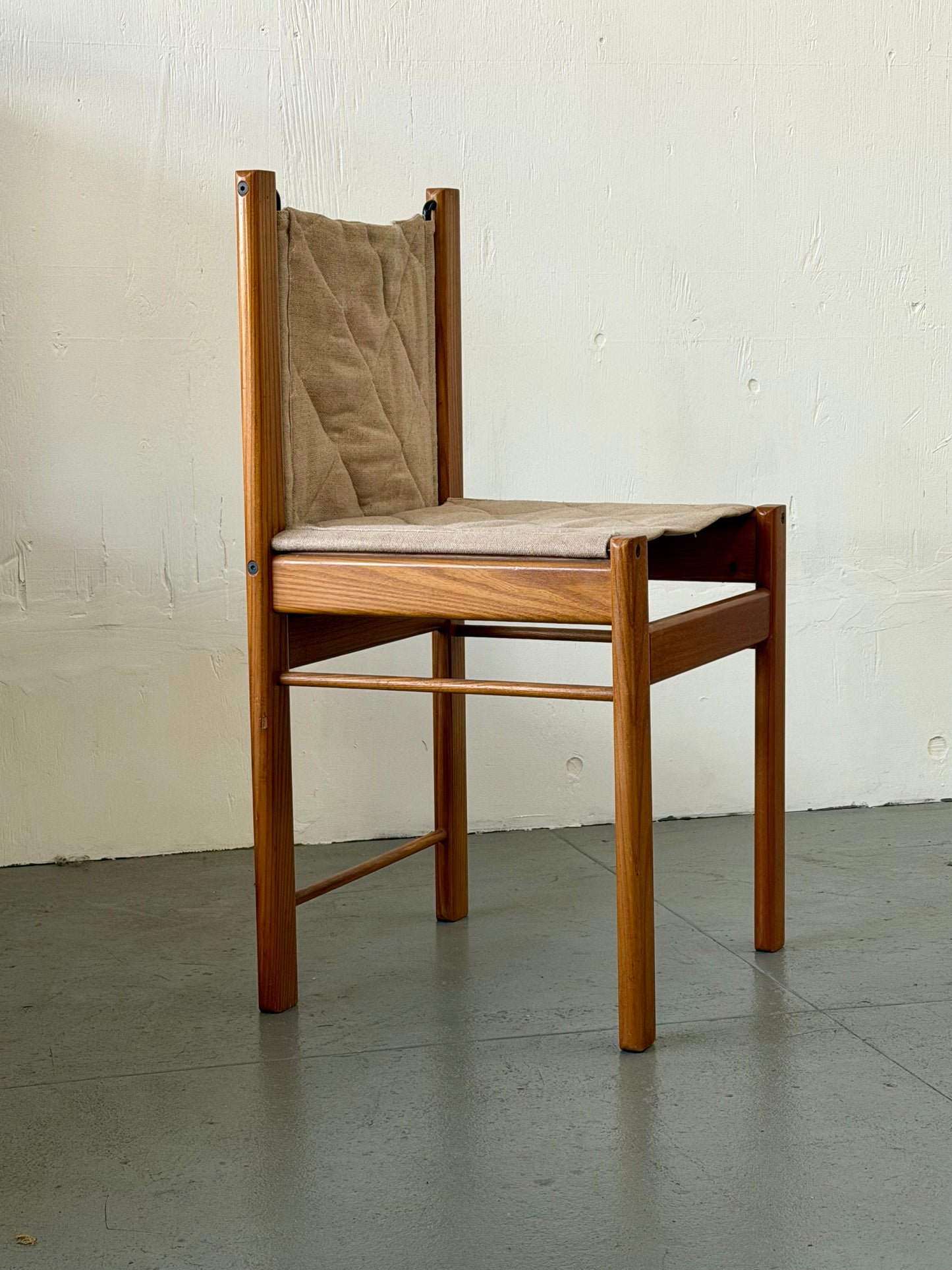 Vintage Oak & Fabric dining chairs