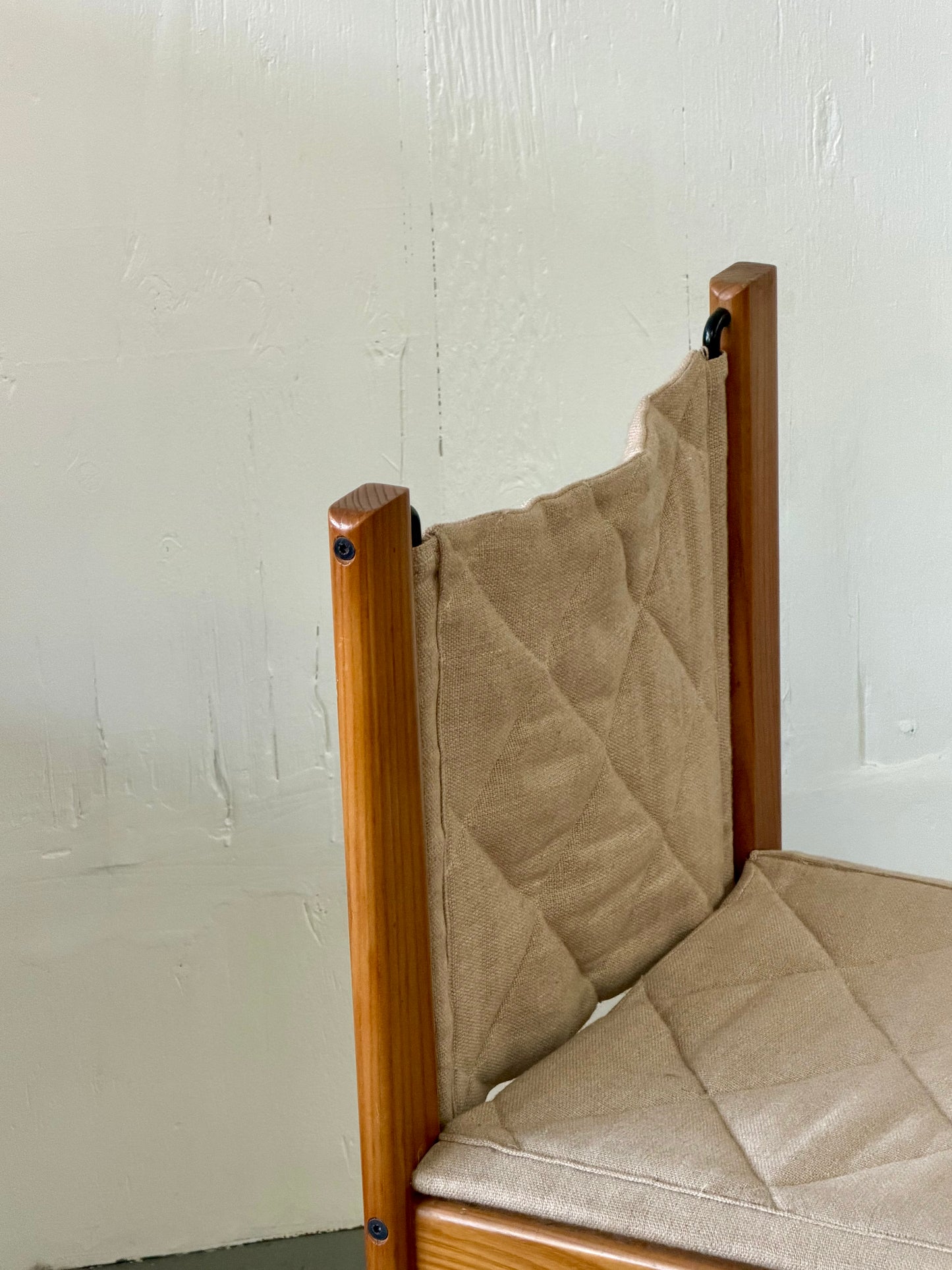 Vintage Oak & Fabric dining chairs