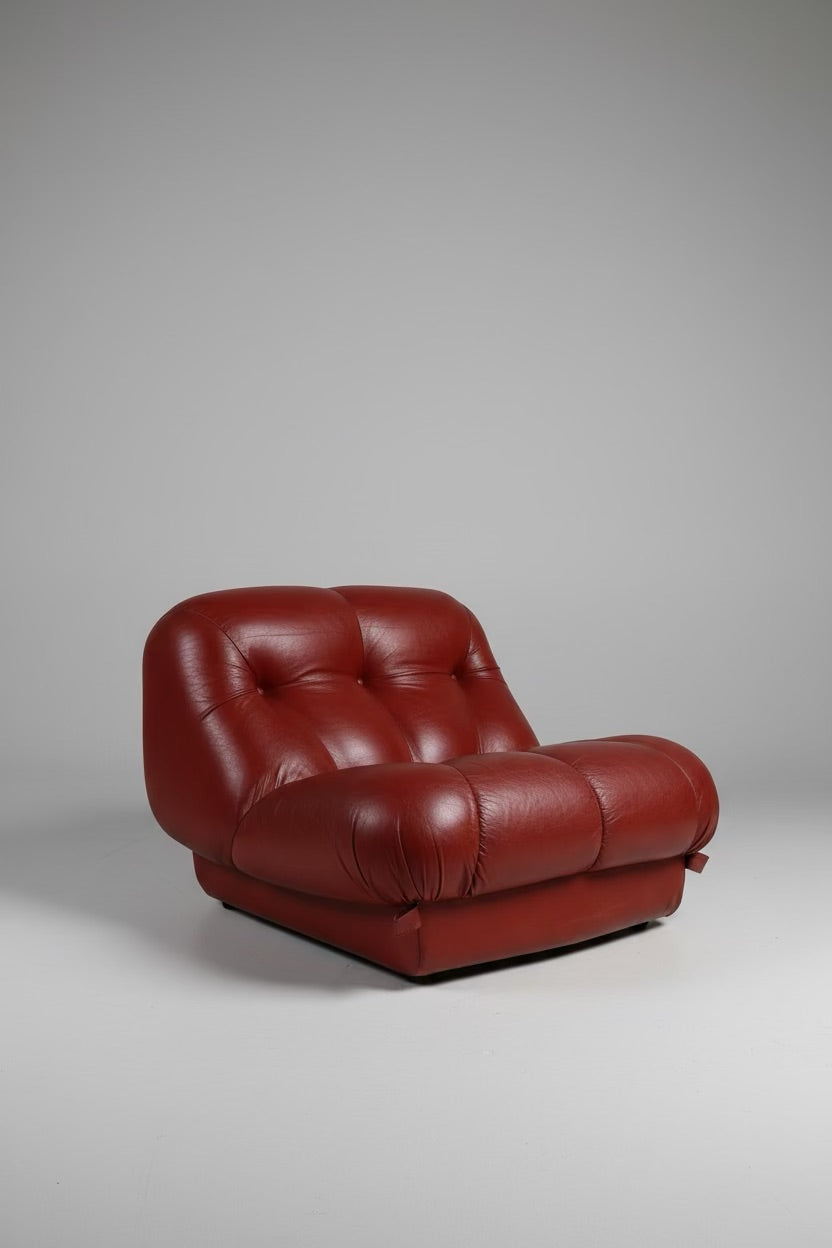 Rino Maturi Nuvolone leather chair - Mobili Vintage