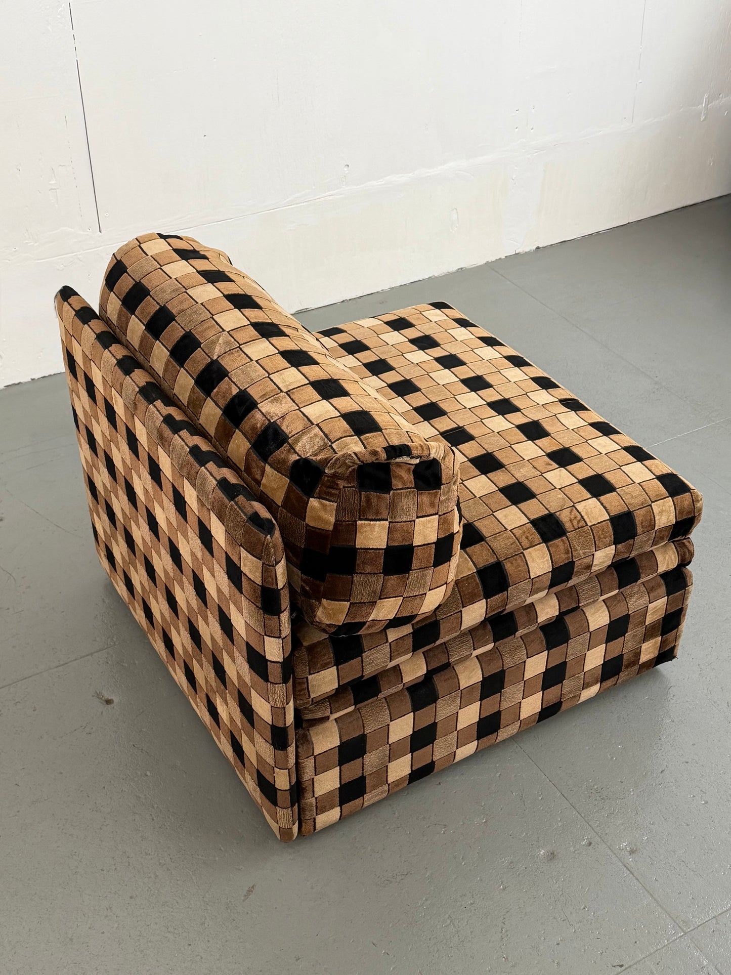 Checkered Italian Lounge Chairs