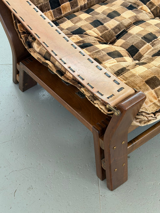 Vintage Checkered Armchair