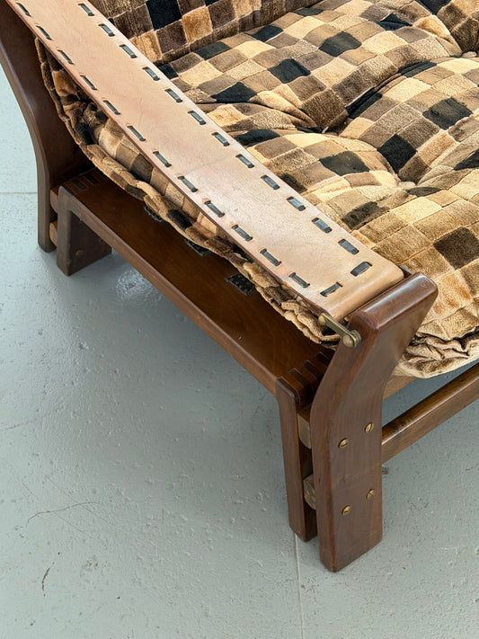 Vintage Checkered Armchair
