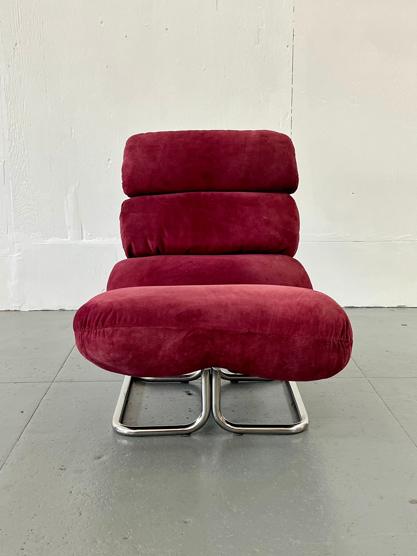 Italian Chrome Lounge Chair