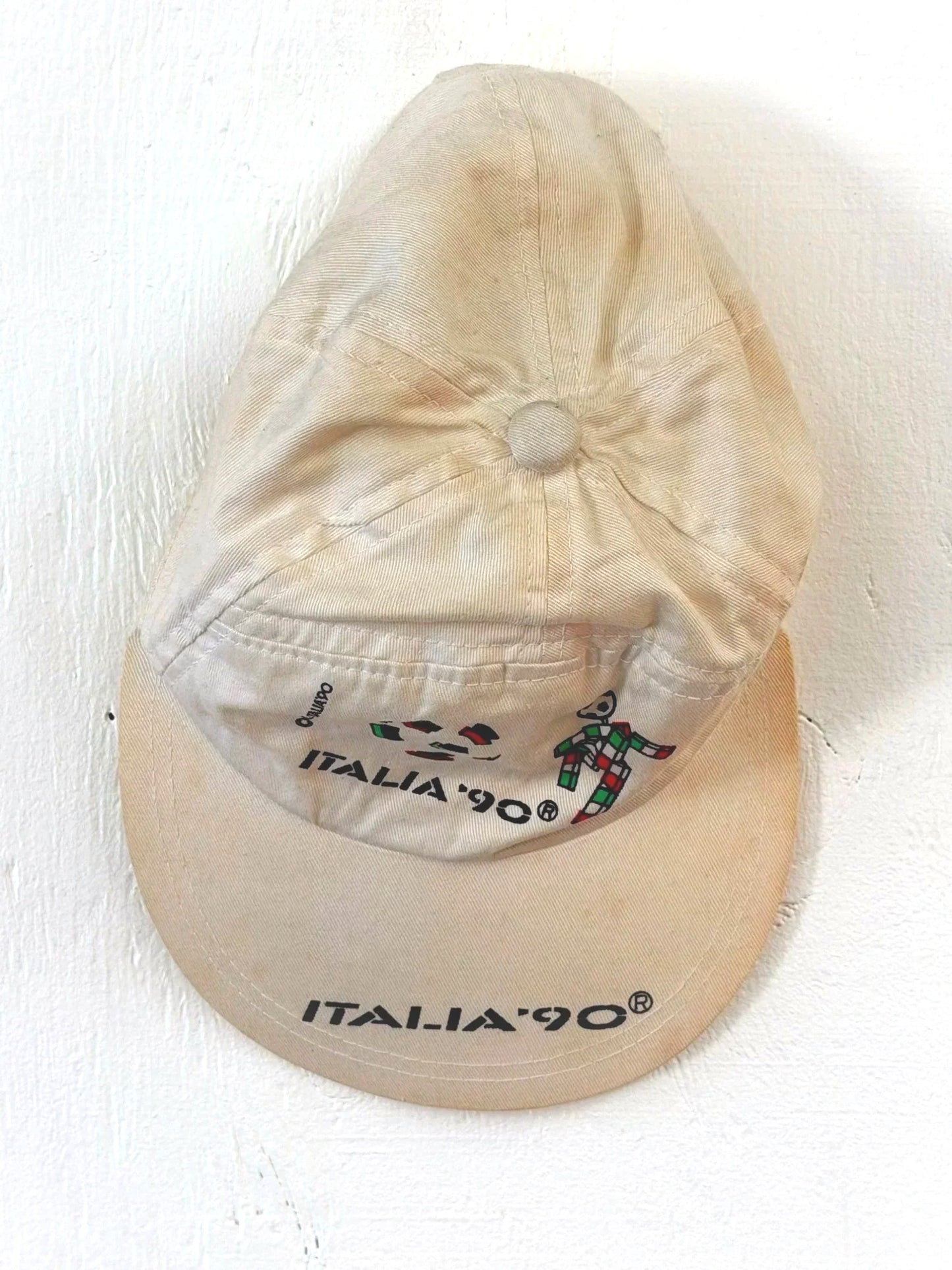Italia 90 White Painter Cap